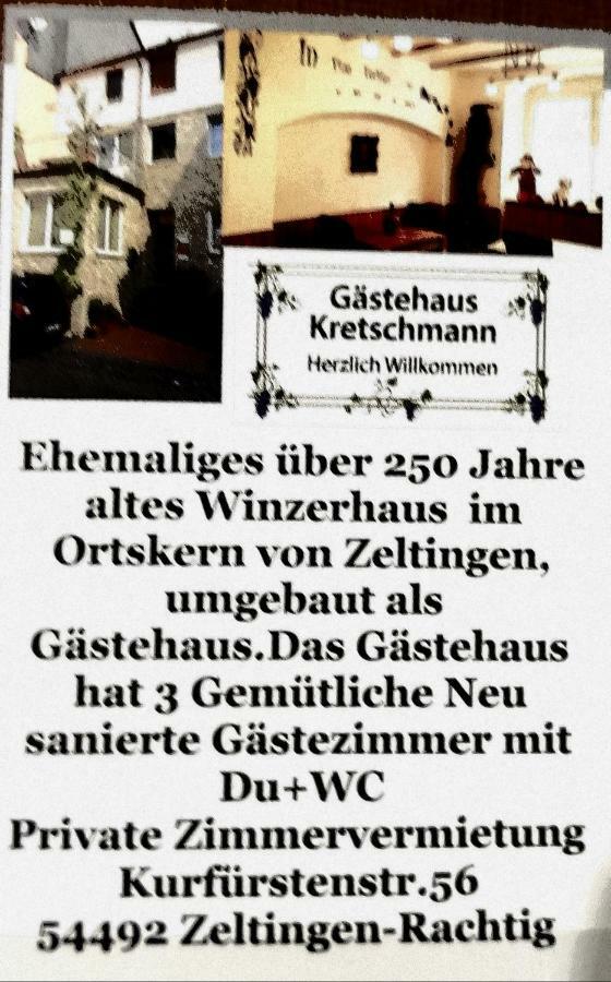 Gaestehaus Kretschmann Zeltingen-Rachtig
